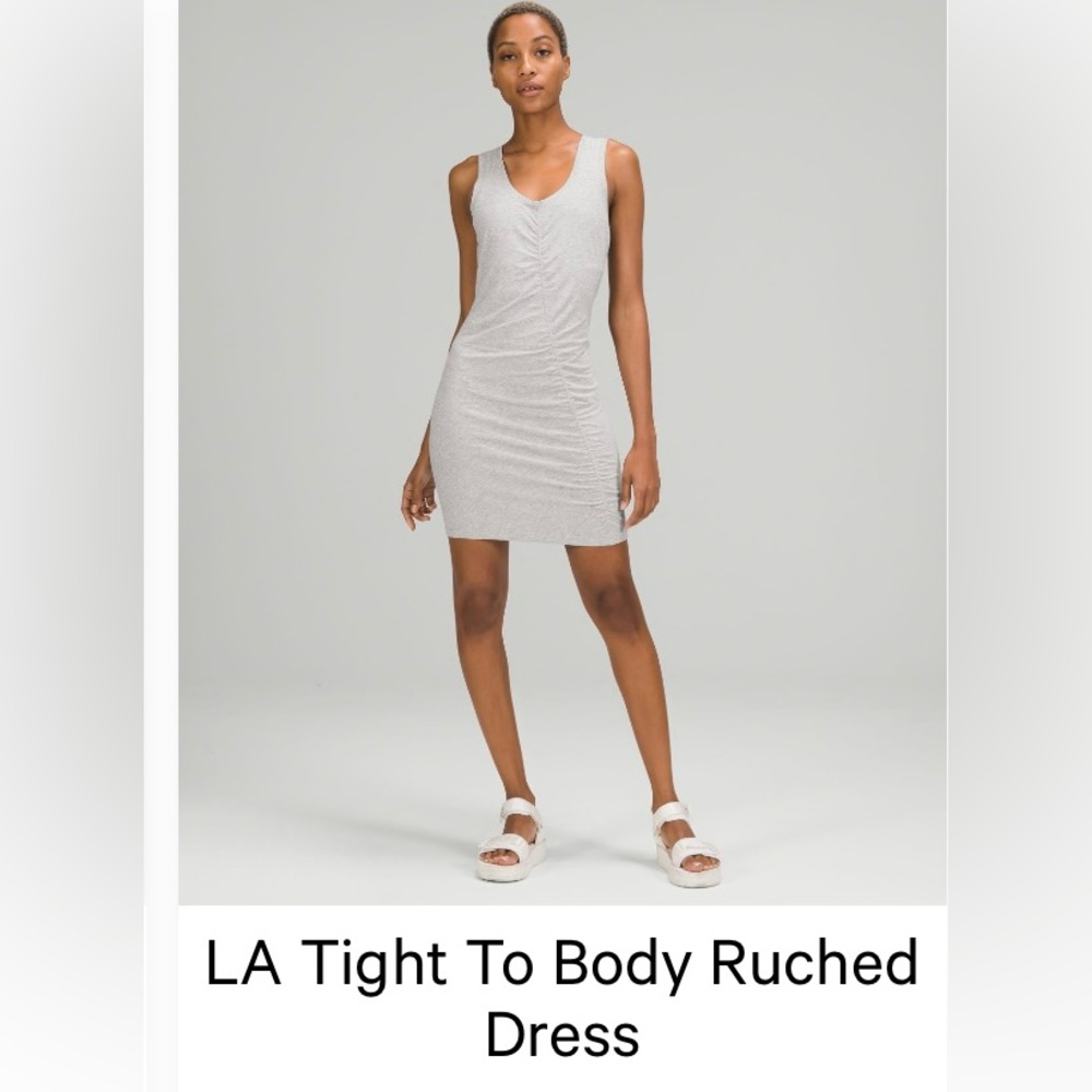 Lululemon LA tight body ruched dress in size 4